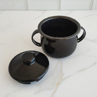 Açucareiro Esmaltado Ágata 500ml Porta Açúcar Com Tampa E Alç