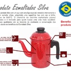 Açucareiro Esmaltado Azul 239g Atóxico Esmaltados Silva 2281