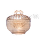 Açucareiro Imperial Com Colher De Cristal Ecológico Âmbar 12c