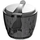 Açucareiro Plástico Com Colher Trama 500g - Colors - Cinza