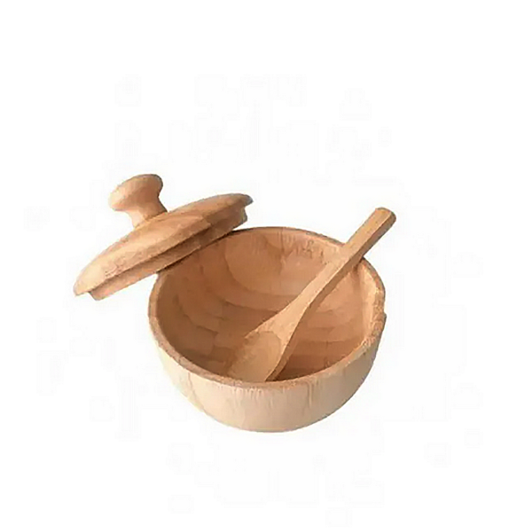 Açucareiro Porta Açucar Com Colher De Bambu Verona 8x7,5cm