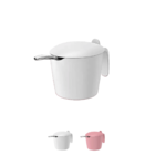 Açucareiro Porta Açúcar Mesa Café Bistrô Colher Ou - Branco