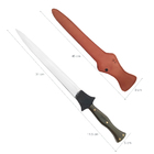 Adaga Javalizeira Punhal Monobloco Aço Inox 420c Cabo Chifre