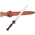 Adaga Javalizeira Punhal Monobloco Aço Inox 420c Cabo Madeira