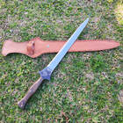 Adaga Javalizeira Punhal Monobloco Aço Inox 420c Cabo Madeira