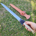 Adaga Javalizeira Punhal Monobloco Aço Inox 420c Cabo Osso 12