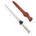 Adaga Javalizeira Punhal Monobloco Aço Inox 420c Cabo Osso 12