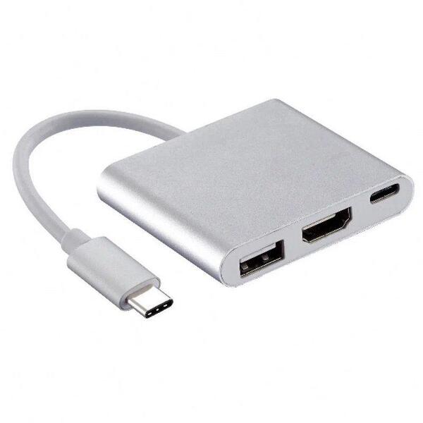 Adapt. Usb Md9 Usb Tipo Cm 3.1/hdmi F +usb 3.0 F +tipo C 3.1