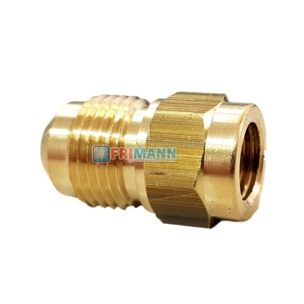 Adaptador 1/4 F X 3/8 M Para Mangueira De Vácuo Refrigeração