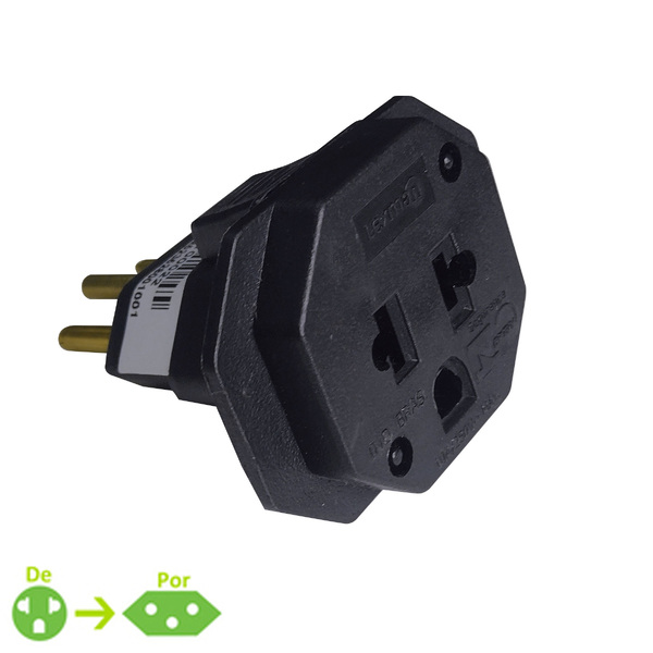 Adaptador 1 Tomada Tipo K Preto Lexman