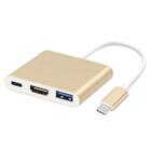 Adaptador 3x1 Usb 3.1 Type-c Thunderbolt  X Hdmi Usb 3 Tipo C