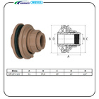 Adaptador Autoajustável Soldável Dn20x1/2" Amanco
