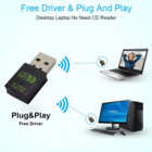 Adaptador Bluetooth Wifi Para Pc Usb 2x1 Receptor 600mb 5g