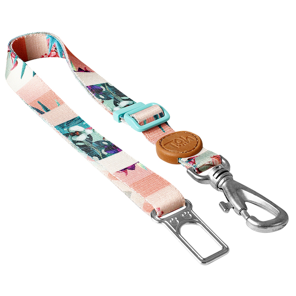 Adaptador Cinto De Segurança Cães Gatos Rosa Laguna