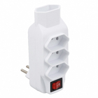 Adaptador Universal 4 Tomadas 2P+T com Interruptor Liga/desliga 7013 DNI