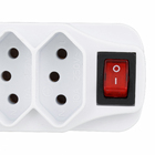 Adaptador Universal 4 Tomadas 2P+T com Interruptor Liga/desliga 7013 DNI