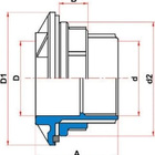Adaptador com Anel PVC Marrom Roscável e Soldável 1.1/2" 50mm Tigre