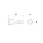 Adaptador Com Rosca Interna Em Pebd 1/2 Em Flow Pack