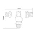 Adaptador Conector Te Para Torneira Monocomando Em Abs 1/2