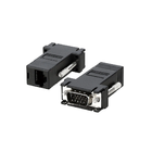 Adaptador Conector Vga Macho Para Rj45 Fêmea Preto - Almeida