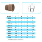 Adaptador Curto Soldável Dn75x2.1/2" Amanco
