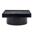 Adaptador de Churrasqueira Galvanizado Pintura Eletrostático Preto Saída de Tubulação 10 Polegadas Artmill