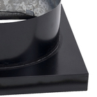 Adaptador de Churrasqueira Galvanizado Pintura Eletrostático Preto Saída de Tubulação 10 Polegadas Artmill