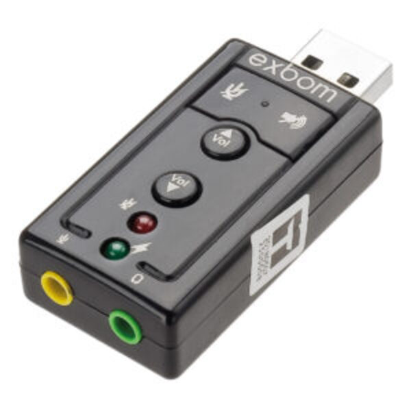 Adaptador De Som Usb 2.0 Externo Virtual 7.1 Canais