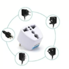 Adaptador De Tomada Plug Universal Europeu Brasil - 2 Un