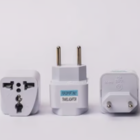 Adaptador De Tomada Plug Universal Europeu Brasil - 2 Un