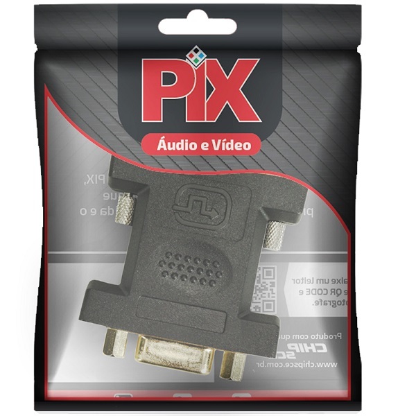 Adaptador Dvi 24+5 Macho Para Vga Femea 003-0001 Pix