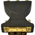 Adaptador Dvi Macho X 3 Rca Femea Gold Loud