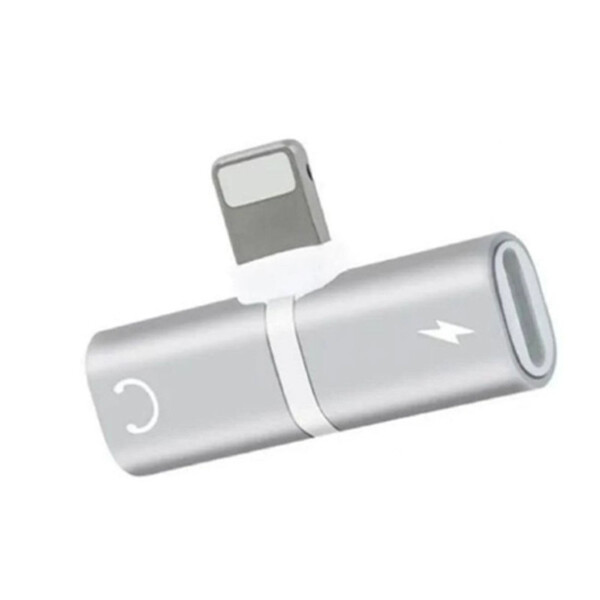 Adaptador Fone Para Fone Lightning Carregar E Ouvir Som Cabo