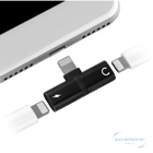 Adaptador Fone Para Fone Lightning Carregar E Ouvir Som Cabo