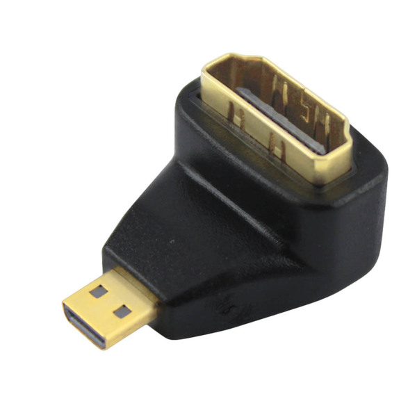 Adaptador Hdmi Fêmea Para Micro Hdmi Macho - 90º Graus