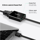 Adaptador Hdmi Pra Vga Ugreen Porta Áudio 3.5mm 1080p 60hz