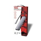 Adaptador Hub 4k Tipo C Multifuncional 7 Em 1 Para Hdmi/ Usb/