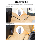 Adaptador Impressora Ugreen Usb C Fêmea P/ Usb B Macho Cinza