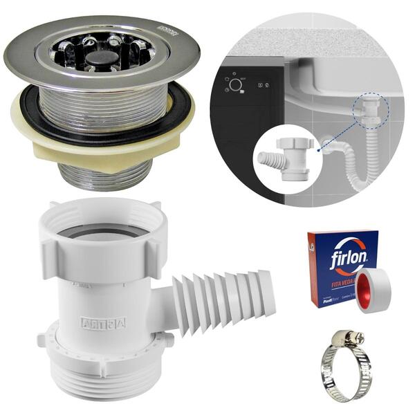 Adaptador Para Máquina De Lavar Louça + Válvula Americana + A