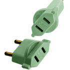 Adaptador Para Plugue Chato Cinza 10a Radial Kit 10 Peças