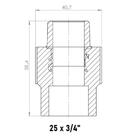 Adaptador Ppr Topfusion Para Rede De Ar Comprimido 32 Mm X 3/