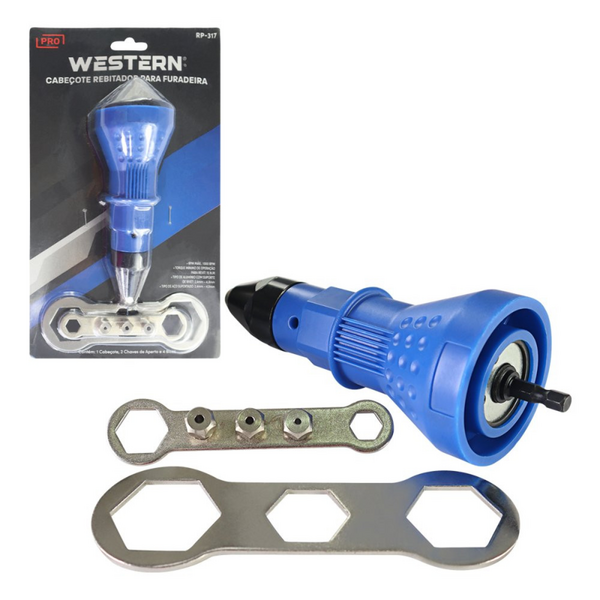 Adaptador Rebitadeira Para Furadeira E Parafusadeira