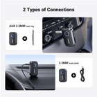 Adaptador Receptor Carro Ugreen Bluetooth 5.3 Áudio Preto