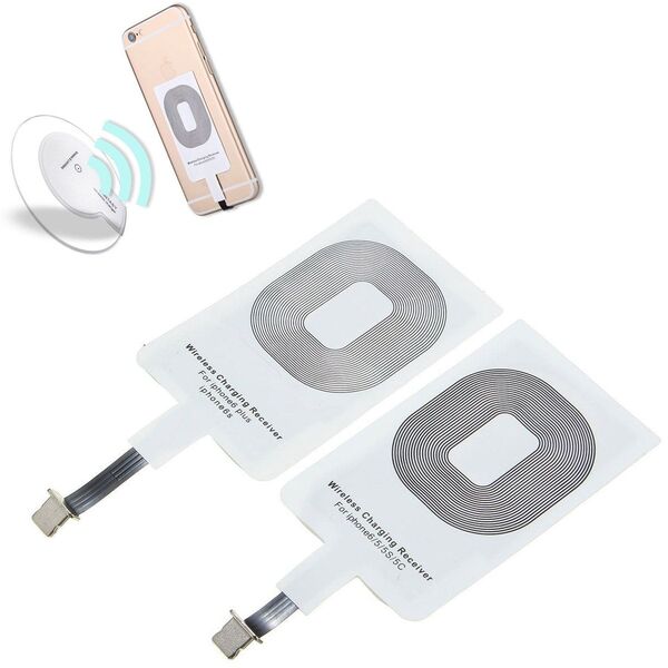 Adaptador Receptor Indução Sem Fio Celular Carregador Iphone