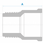 Adaptador Soldável Curto 25mm X 3/4 Pol. - Fortlev
