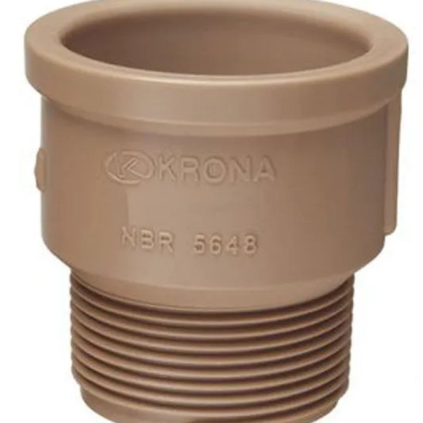 Adaptador Soldável Curto Krona 20mm X 1/2 - Embalagem Com 50