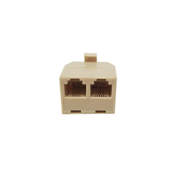 GOOBAY Adaptateur RJ11 Femelle/Femelle Blanc - Connecteur 1:1 Pour Téléphonie Filaire