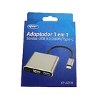 Adaptador Tipo-c Multifuncional 3 Em 1 Knup KP-AD118 Tipo-c U