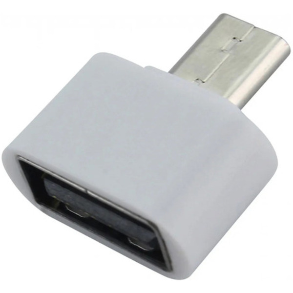 Adaptador Tipo V8 Celular Para Mouse Usb Conversor Branco