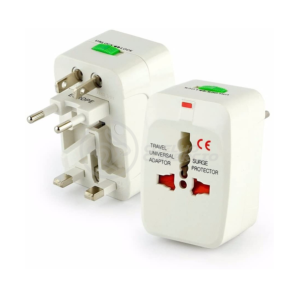 Adaptador Tomada Universal Padrão 150 Países Uk Europa Eua As